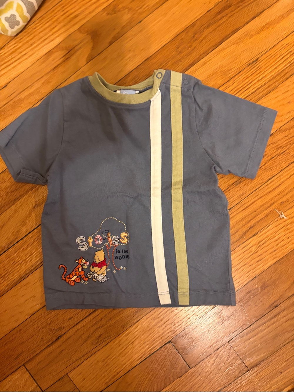 Disney Baby Vintage Y2K Short Sleeve Winnie the Pooh & Tigger Appliqué Tee 18 Mo